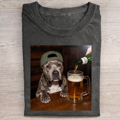 Funny Bulldog Drink T-Shirt