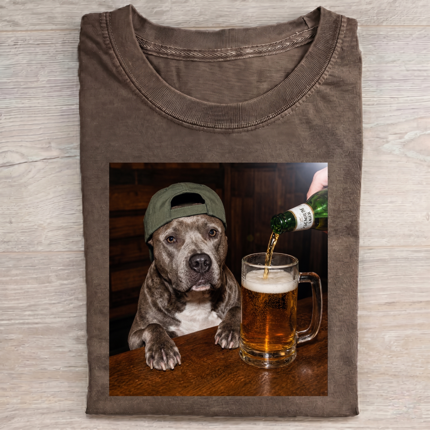 Funny Bulldog Drink T-Shirt