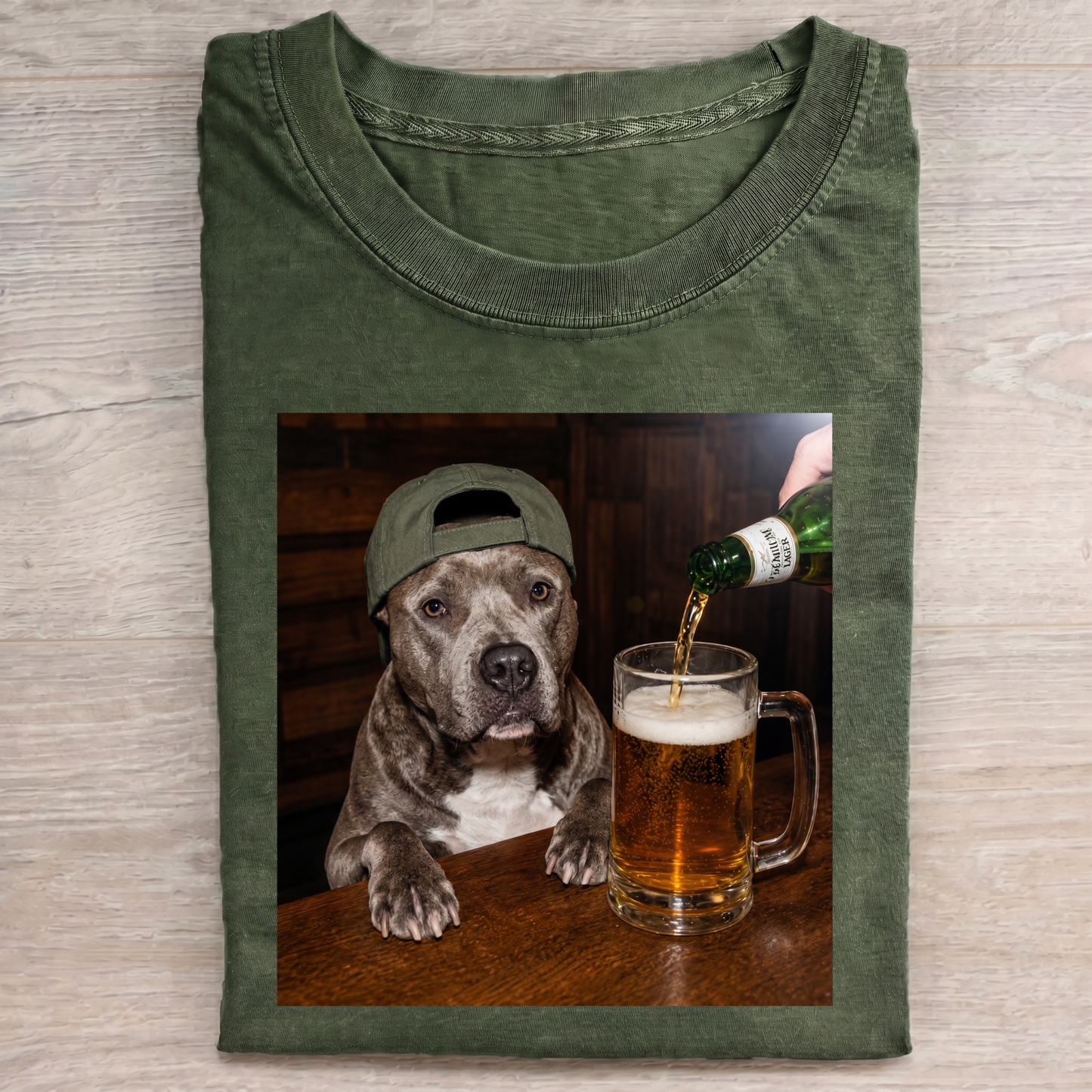 Funny Bulldog Drink T-Shirt