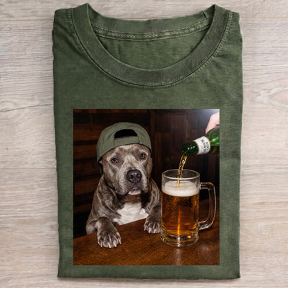Funny Bulldog Drink T-Shirt